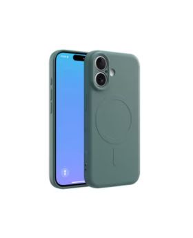CLICK Slim Silicone MagSafe Series iPhone 17 Pro Case - Green