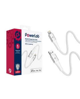 POWERLAB USB-A to Lightning Cable 6ft